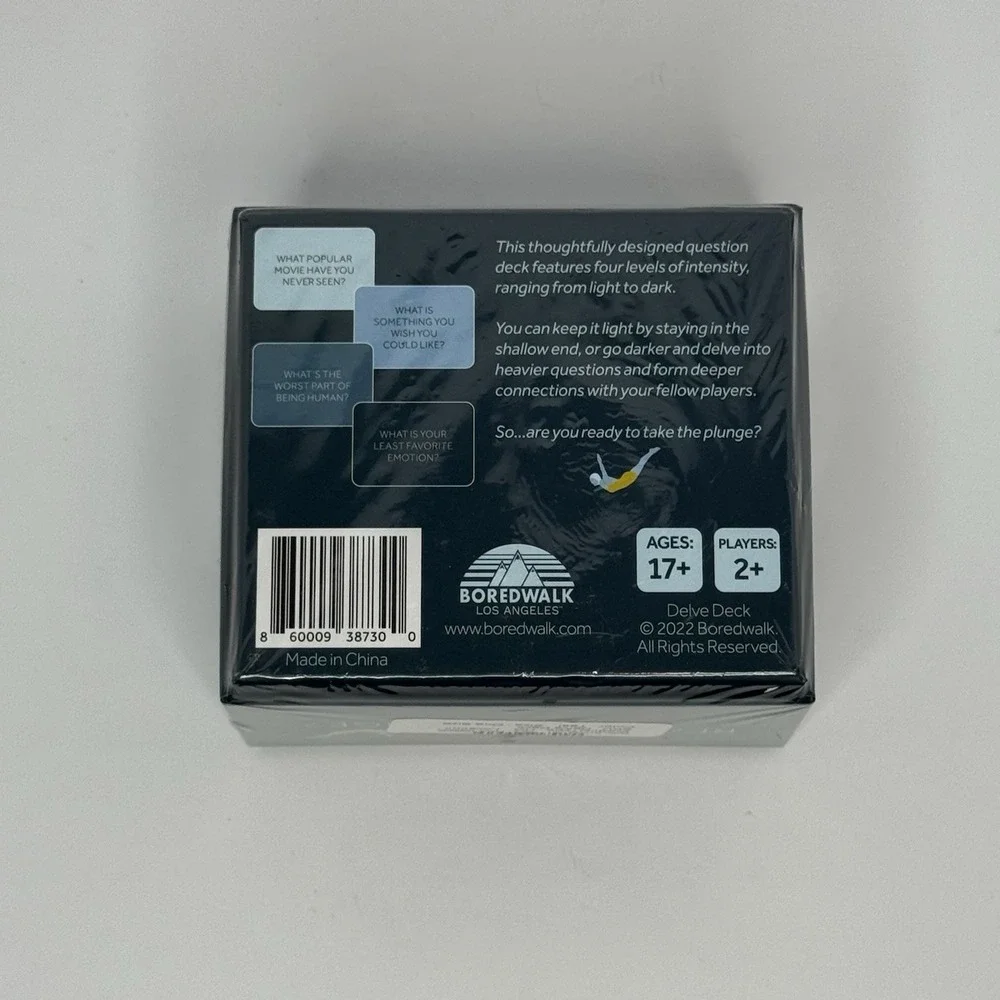 Delve Deck Conversation Starters Card Game Boredwalk 2022 Brand New Sealed